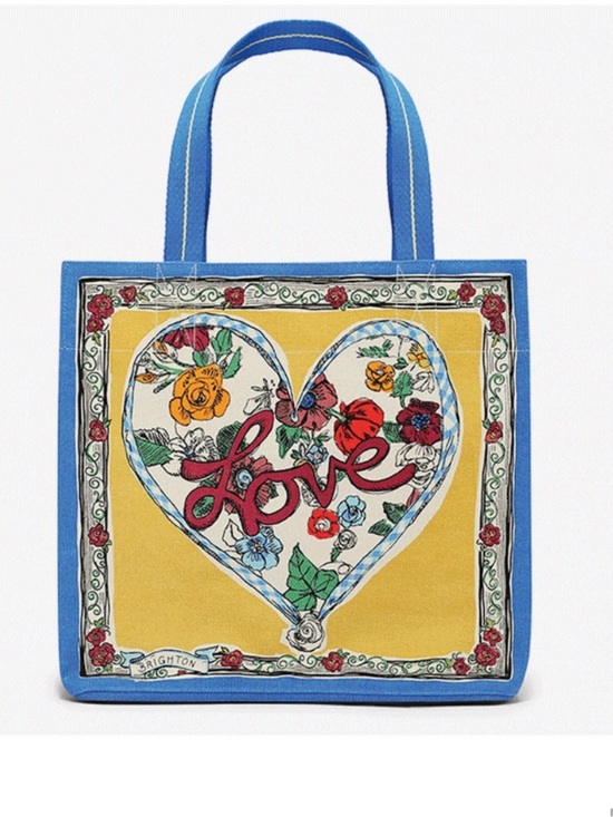 Brighton Handbags - Brighton Tied With Love Tote - Blue & Cream Check